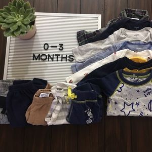 Newborn - 3 month Baby Boy clothing!
